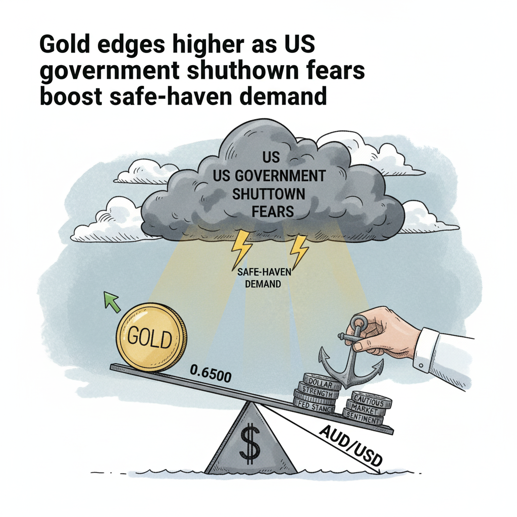 Gold Drifts Higher as US Government Shutdown Fuels Safe-Haven Demand