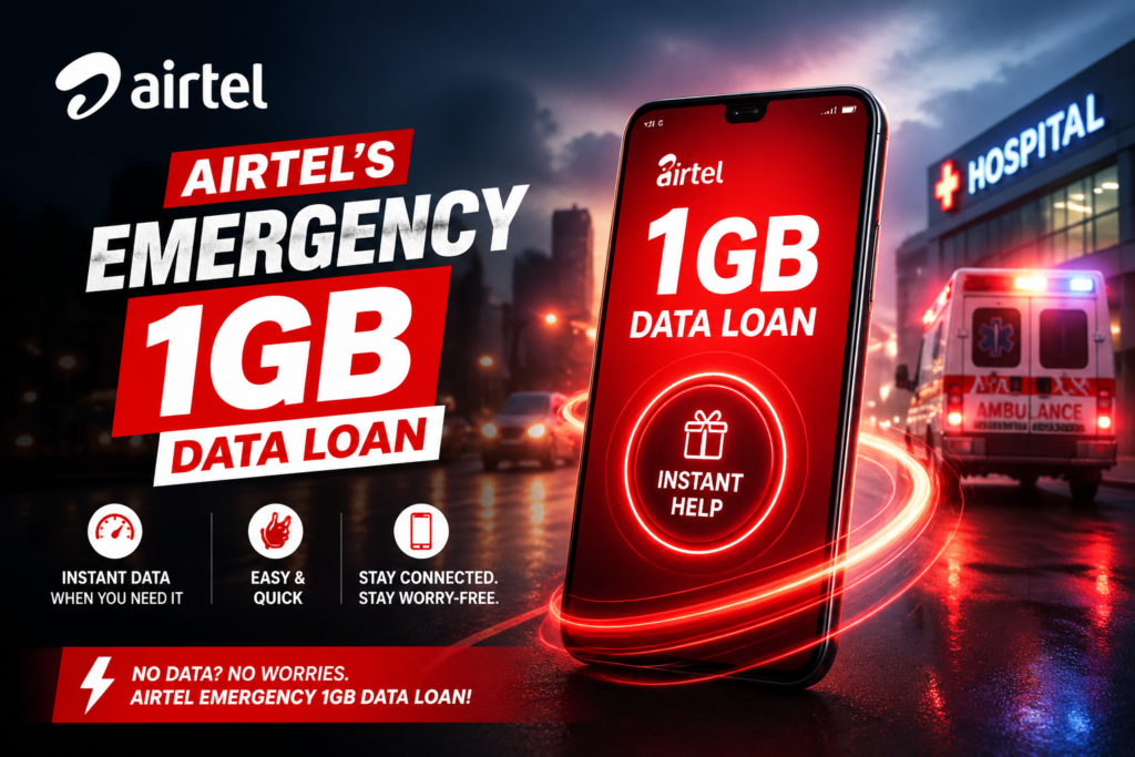 Airtel's Emergency 1GB Data Loan