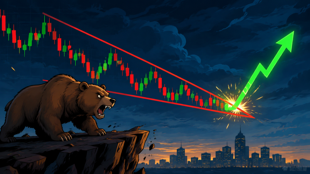 bearish wedge pattern